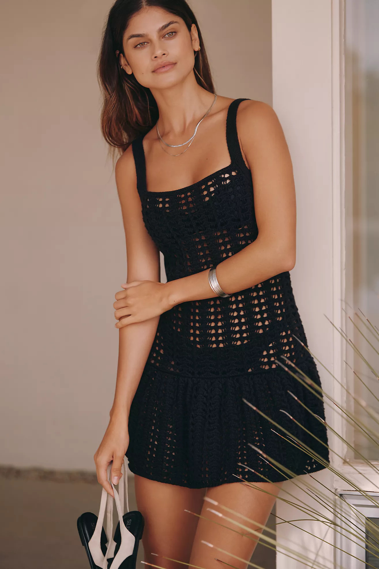 By Anthropologie Sleeveless Knit Mini Dress | Anthropologie (US)