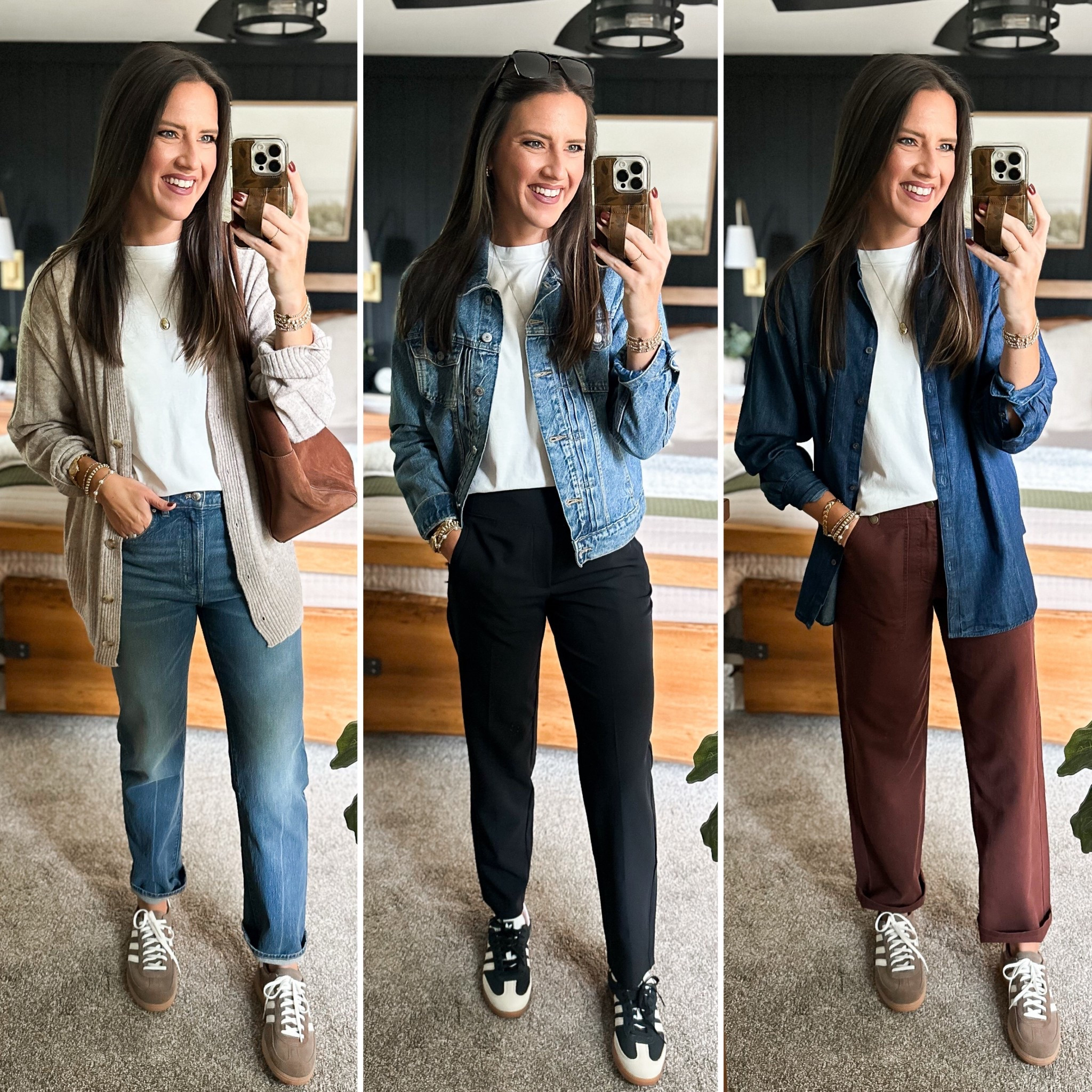Fall Capsule Wardrobe - White Tee (mine is sold out from Gap so I’m linking two similar options) 