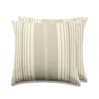 French Stripe Cotton Blend Throw Square Pillow Cover | Wayfair North America
