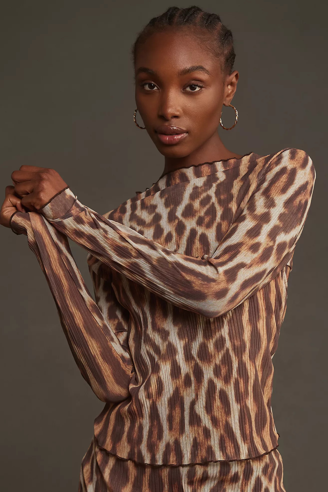 By Anthropologie Long-Sleeve Mesh Top | Anthropologie (US)