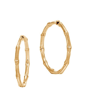John Hardy 18K Yellow Gold Bamboo Medium Hoop Earrings | Bloomingdale's (US)