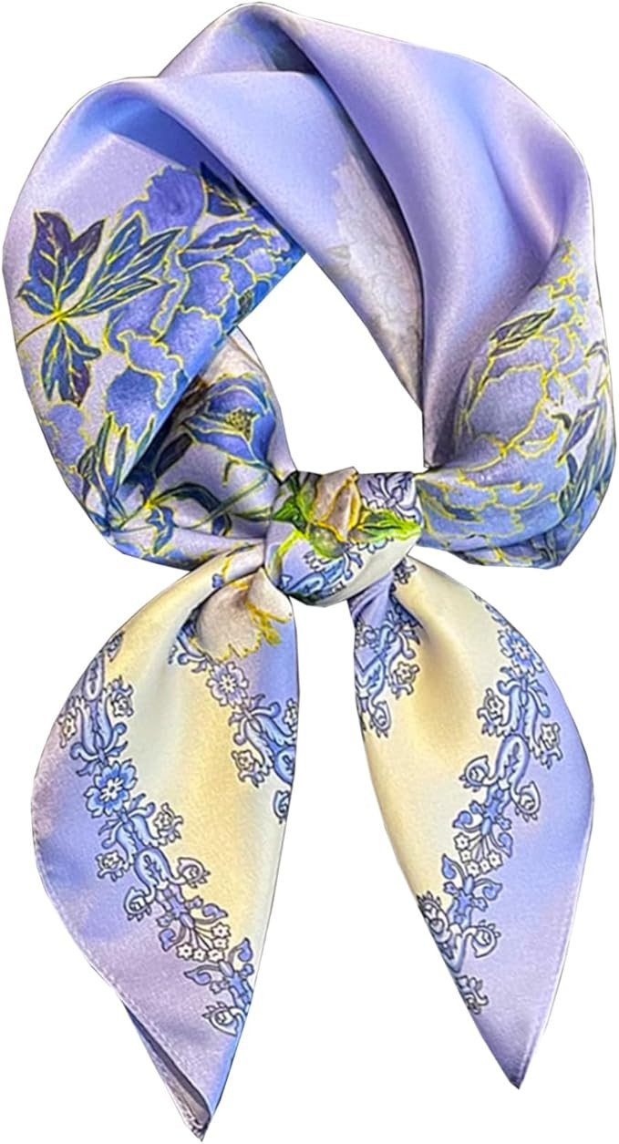 Saiusloa Neck Scarf For Womens Silky Head Scarves Hair Bandanas Square Scarf Fashion Accessories ... | Amazon (US)