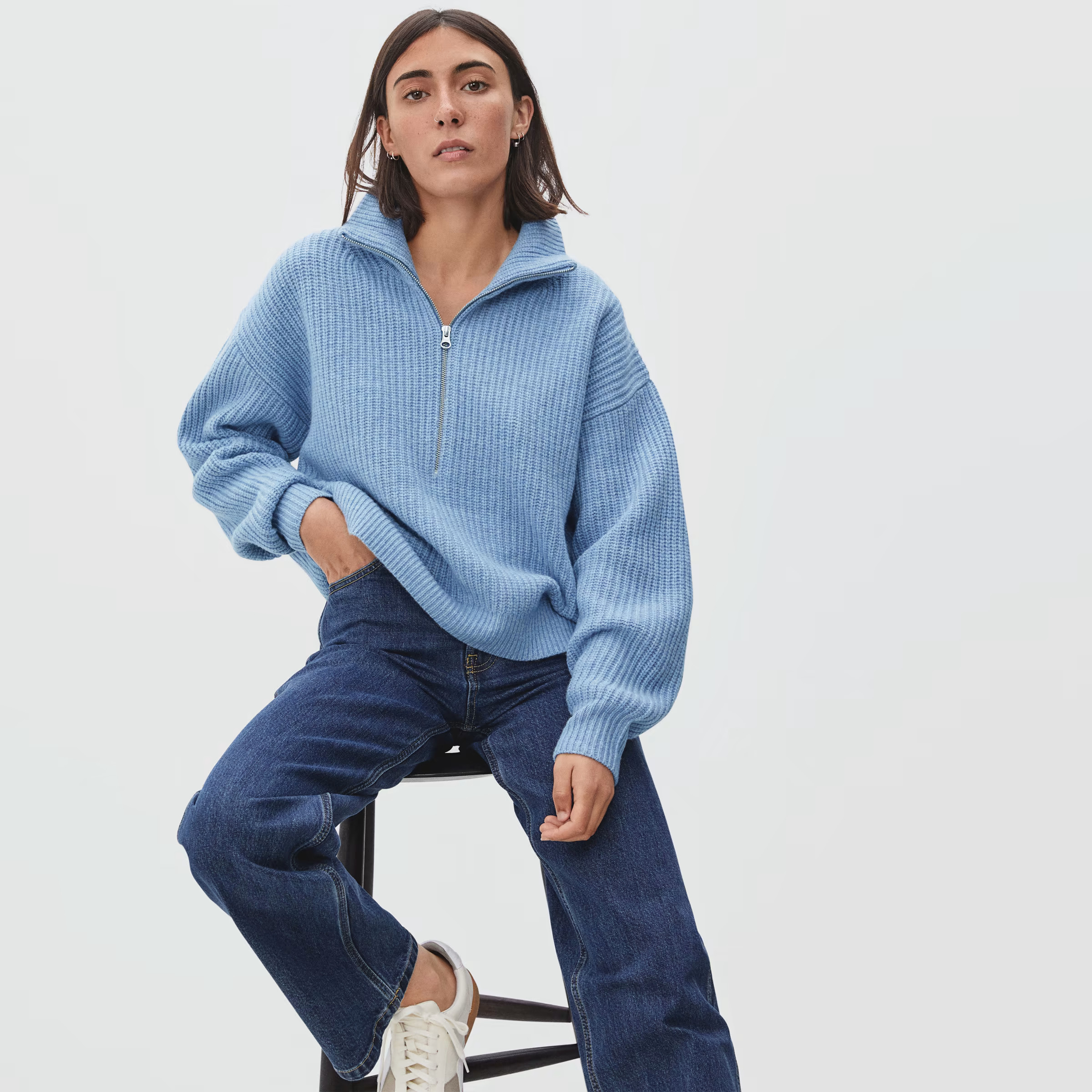 The Felted Merino Half-Zip Sweater | Everlane
