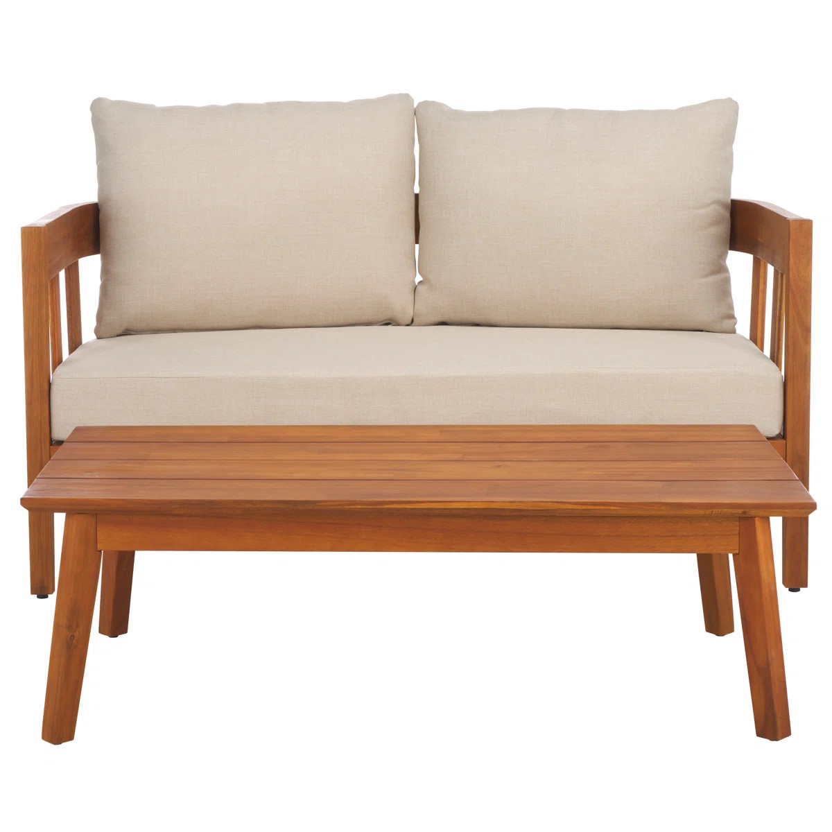 Dasmon Patio Bench + Table | Wayfair North America