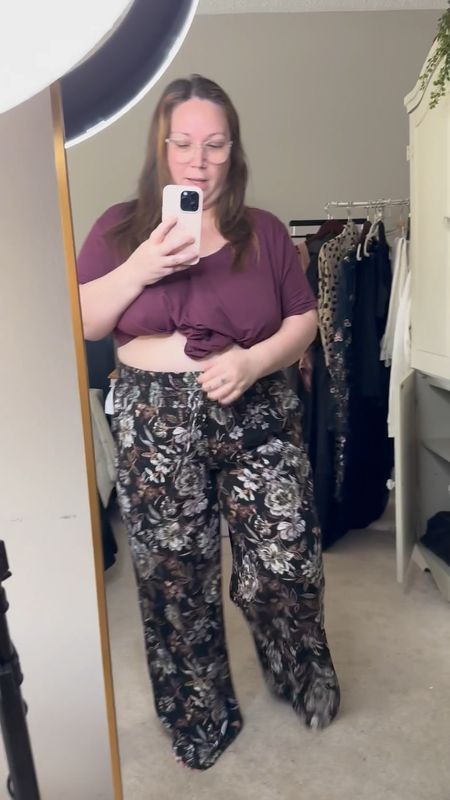 Jess is having major luck at Maurice’s for her 5’2 petite size 16 frame! These breeze wide leg floral pants are a short XL and they run generous on her! Perfect resort wear too! Only $25

#LTKunder50 #LTKtravel #LTKcurves