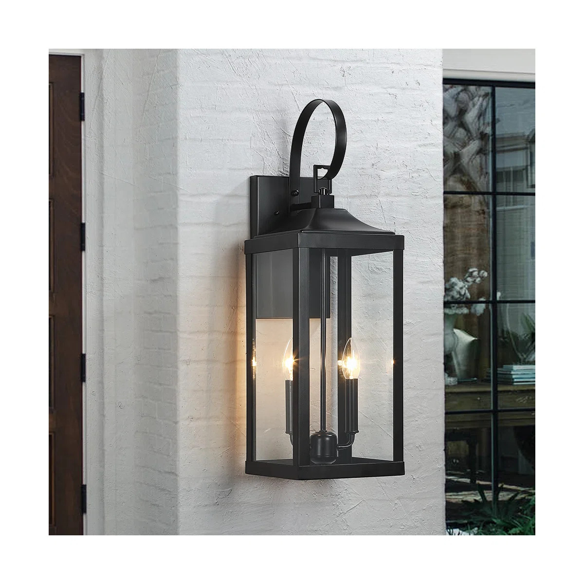 Gaudencia 2 - Bulb 25.74'' H Outdoor Wall Lantern | Wayfair North America