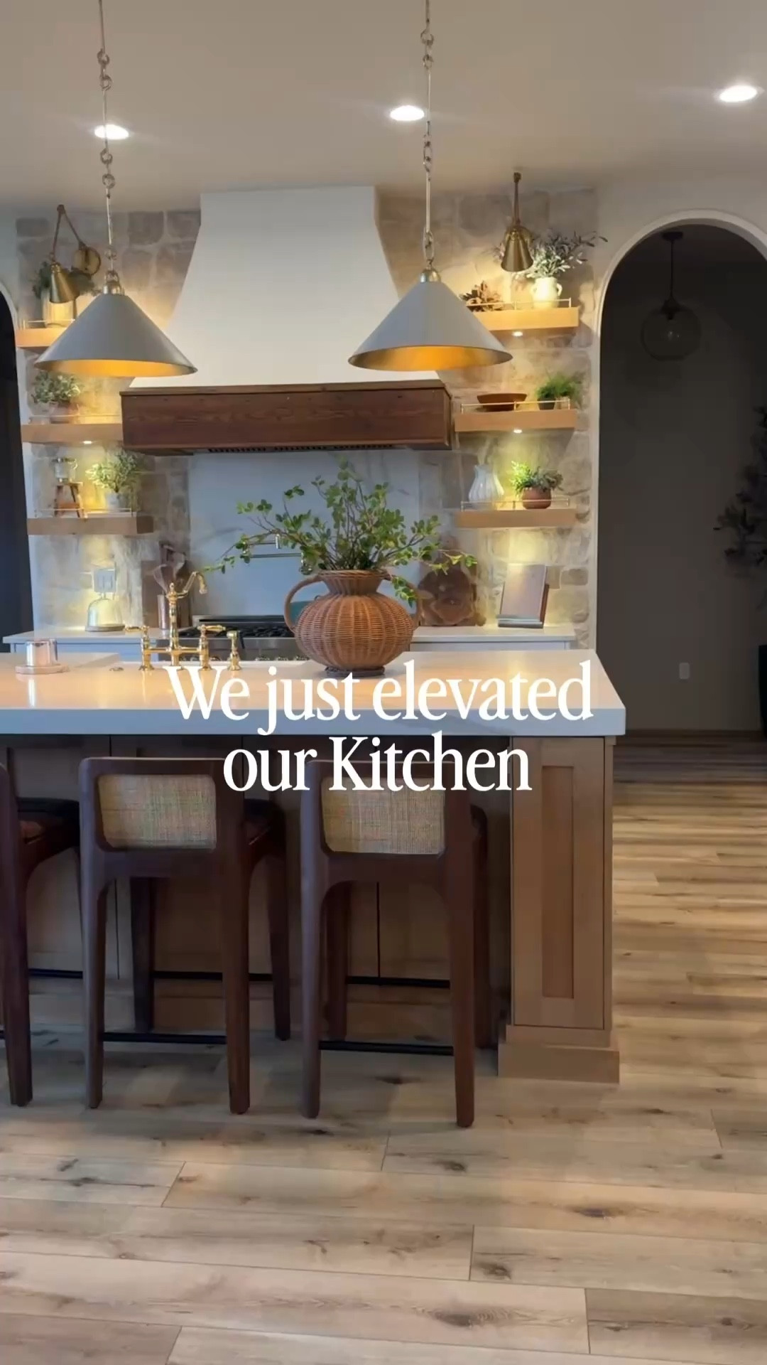 Check out these beautiful barstools we got from @Denver Modern  they are gorgeous! Thry are the perfect Walnut 

#LTKHome #LTKSpringSale