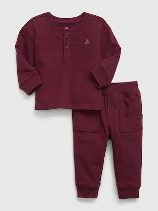 Baby Waffle Henley Outfit Set | Gap (US)