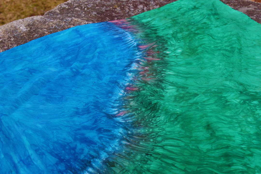 Hand-dyed Silk Playsilk: Corner Farm Pond Play Mat, Waldorf Inspired - Etsy | Etsy (Global)