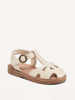 Faux-Leather Cutout Mary Sandals for Toddler Girls | Old Navy (US)