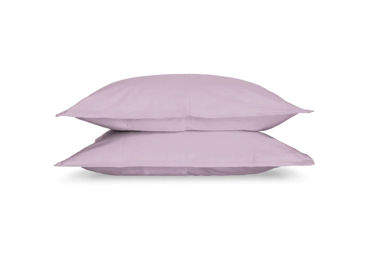 Fair Orchid Color Standard Size Organic Cotton Sham with 400 TC Percale Weave | Cammie | Cammie