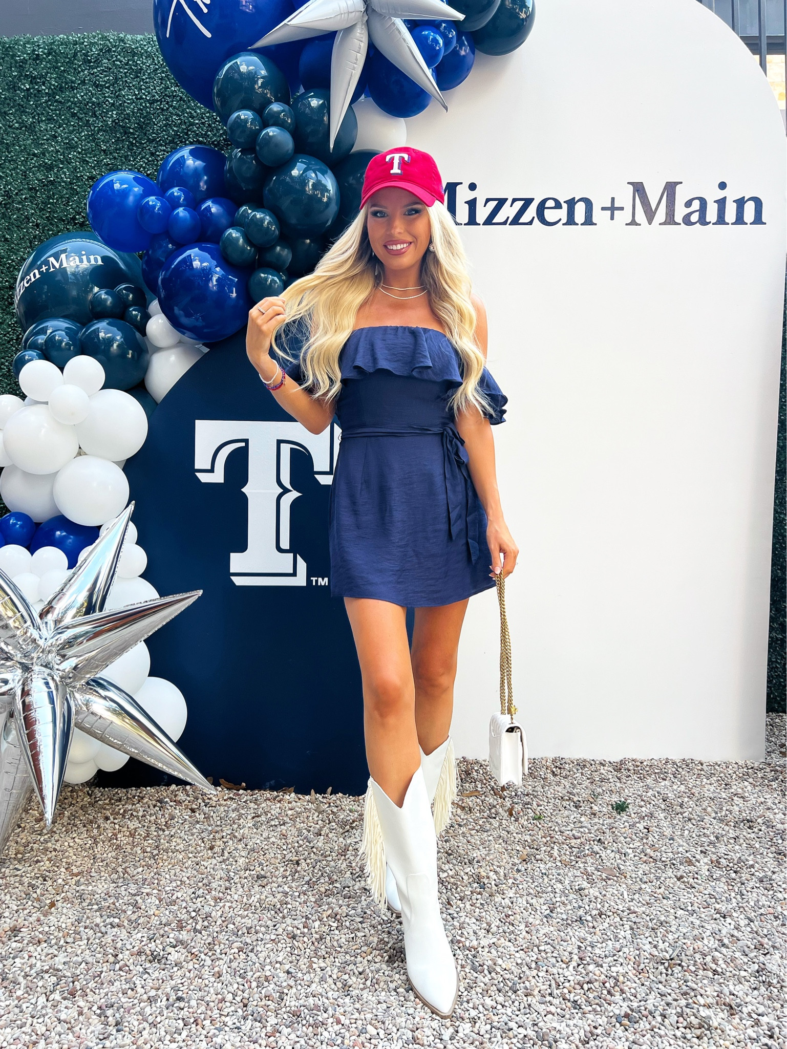 Blue romper. Game day outfit. Fringe boots. Western boots  

#LTKshoecrush #LTKstyletip #LTKunder100