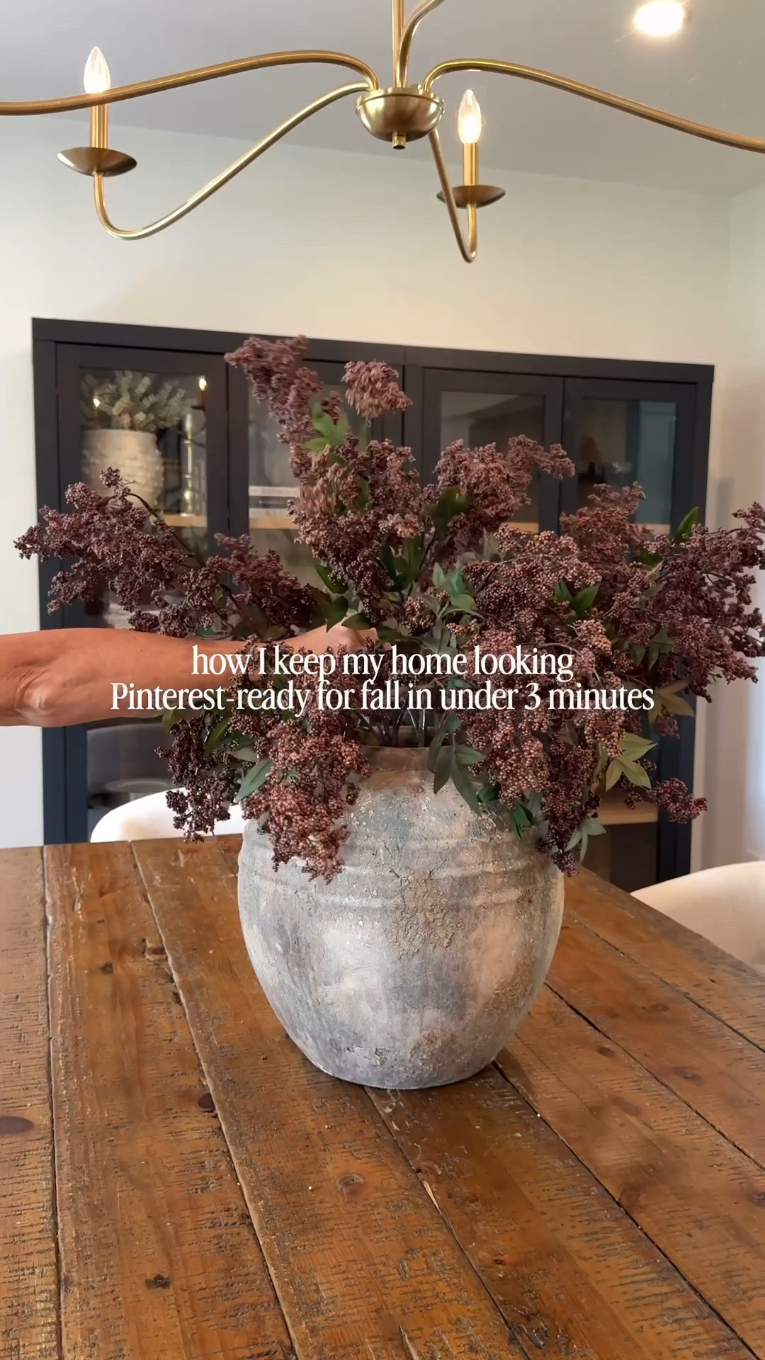 Hands down, one of easiest ways to transition your home for fall is by swapping out your artificial stems & branches. These brown berry stems are absolutely gorgeous. I styled six branches in this large, rustic vase in under three minutes. It’s quick and easy, plus they add so much texture!  After searching through several of these type of branches, I found these to be the most realistic and impressive. Elevate your home this fall with my top picks from Amazon. 

fall decor | autumn | organic modern | vase | rustic | neutrals | earthy | moody | dining room | seating | lighting | table decor | interiors | tips | florals

#LTKHome #LTKSaleAlert #LTKSeasonal