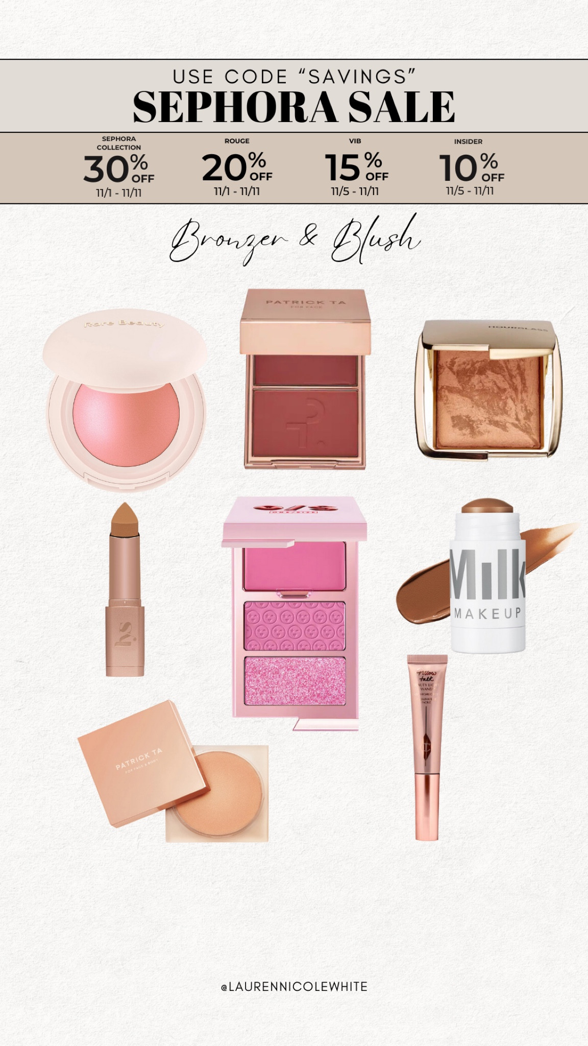 Sephora sale! Bronzer and blush 

#LTKBeauty #LTKSaleAlert