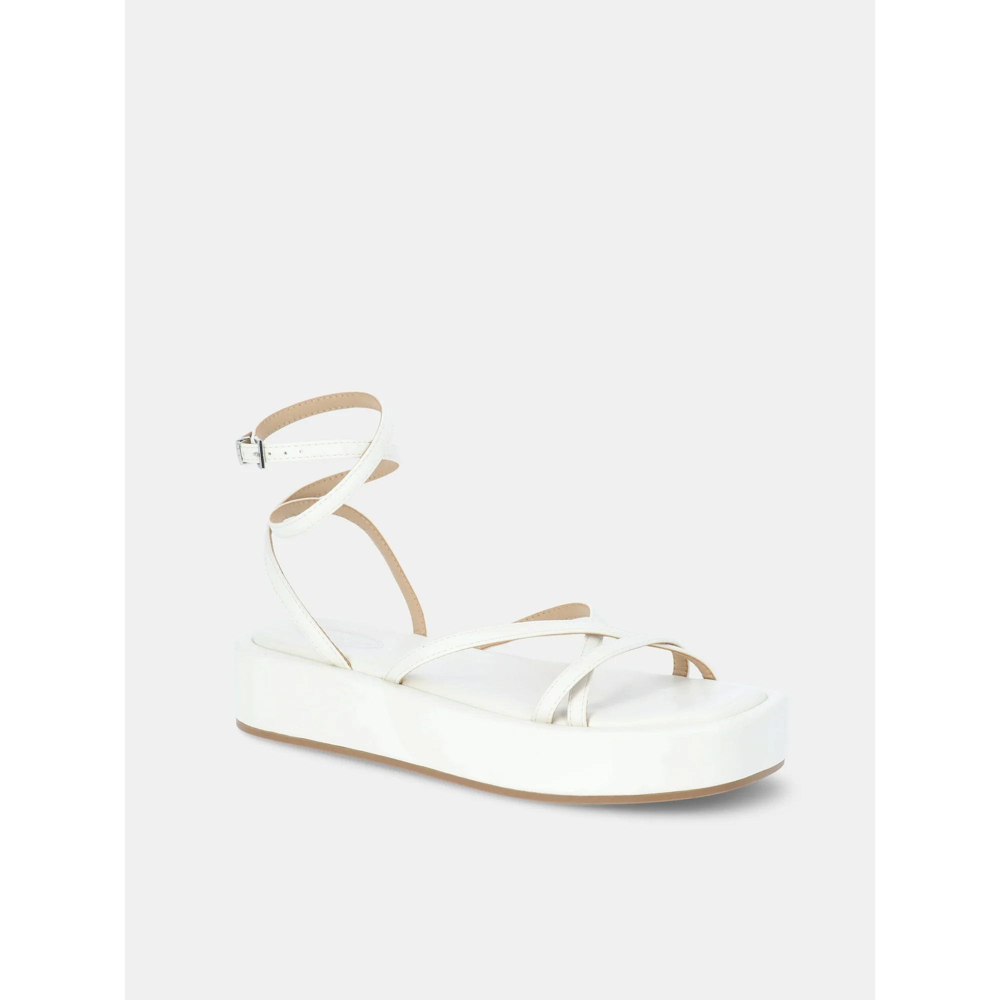 Scoop Women's Platform Strappy Sandals with Adjustable Strap | Walmart (US)