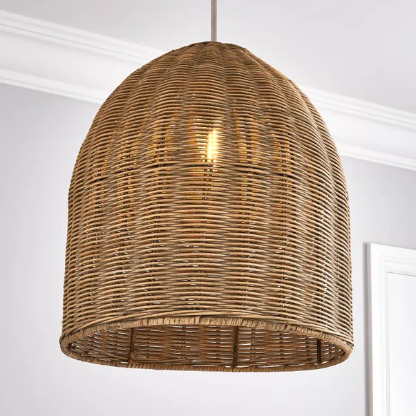 Churchgate Cotes Rattan Easy Fit Pendant | Dunelm (migrated)