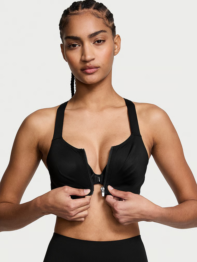 Buy VSX Knockout™ Front-Close Sports Bra, Black - Order Sport Bras online - Victoria's Secret U... | Victoria's Secret (US / CA )