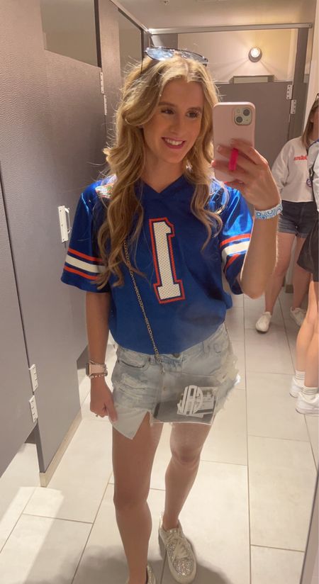 gator game day fit! 
super bummed we lost but it’s better when you look cute too!!

#florida #gators #football #fall #outfit #jersey #sparkle #sneakers 

#LTKfit #LTKstyletip #LTKU