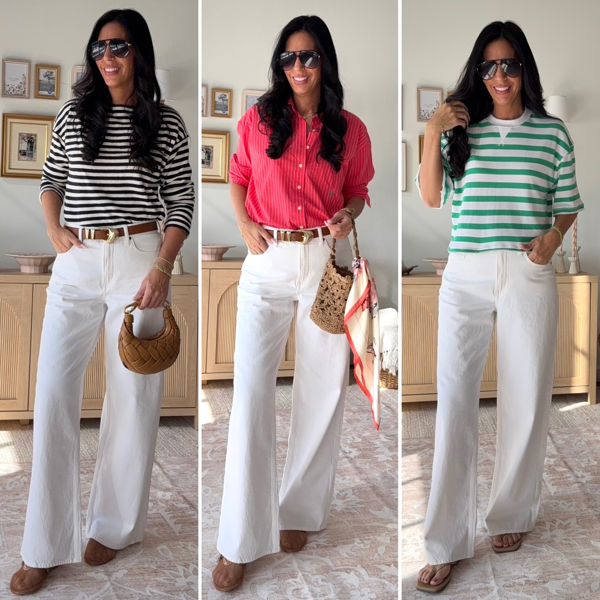 The perfect white denim….styles 
Wearing a 26 long 
All tops are a small 

#LTKSpringSale #LTKU #LTKSaleAlert

#LTKOver40 #LTKFindsUnder50