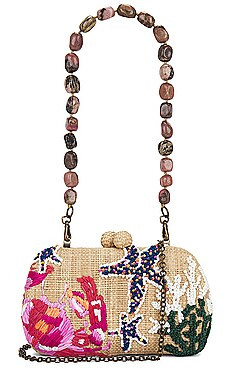 Josephine Crab Embroidered Raffia Clutch
                    
                    Serpui | Revolve Clothing (Global)