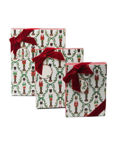 Set Of 3 Derrington Nutcracker Gift Boxes | TJ Maxx