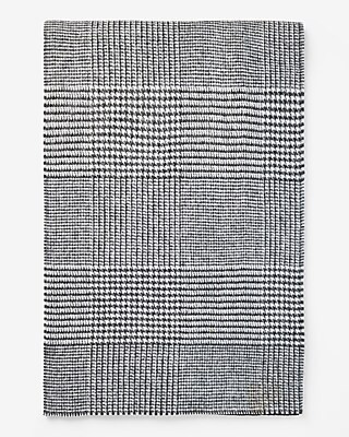 Black Houndstooth Reversible Scarf | Express