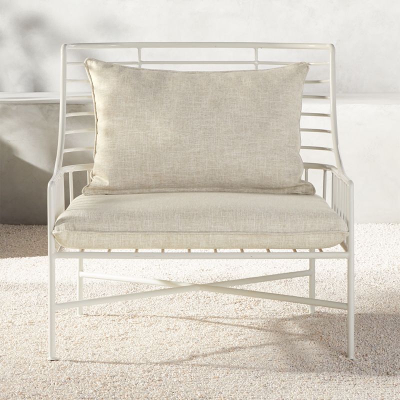 Breton White Metal Chair | CB2 | CB2