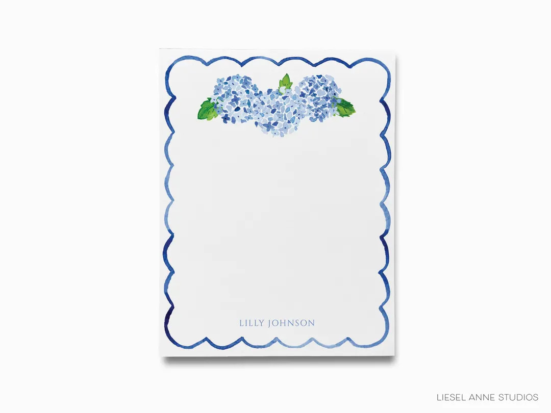Personalized Hydrangea Notepad | Floral Spring To Do List | Etsy (US)