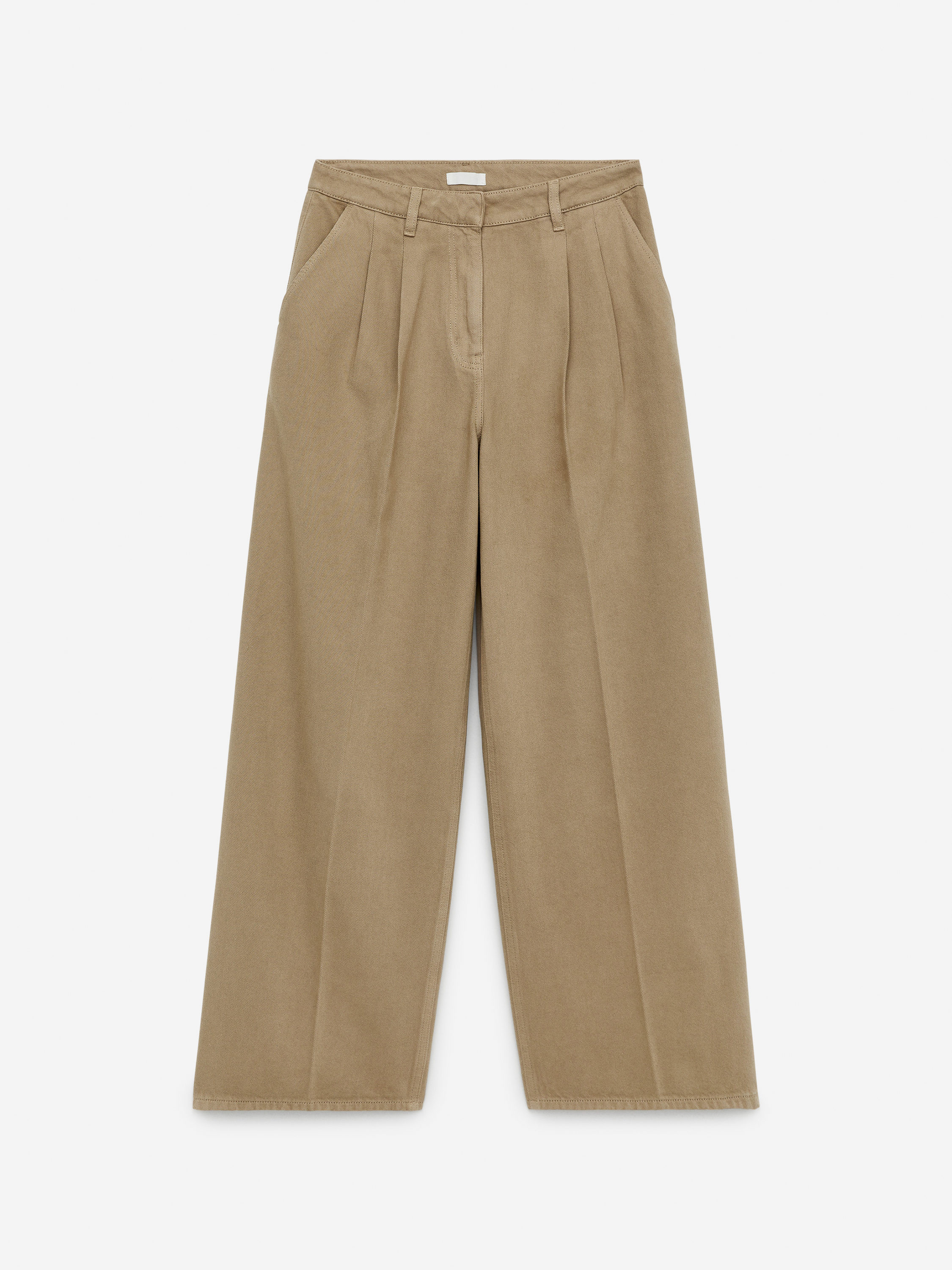 Wide Denim Trousers \u2013 Beige \u2013 Women \u2013 ARKET GB | Arket UK