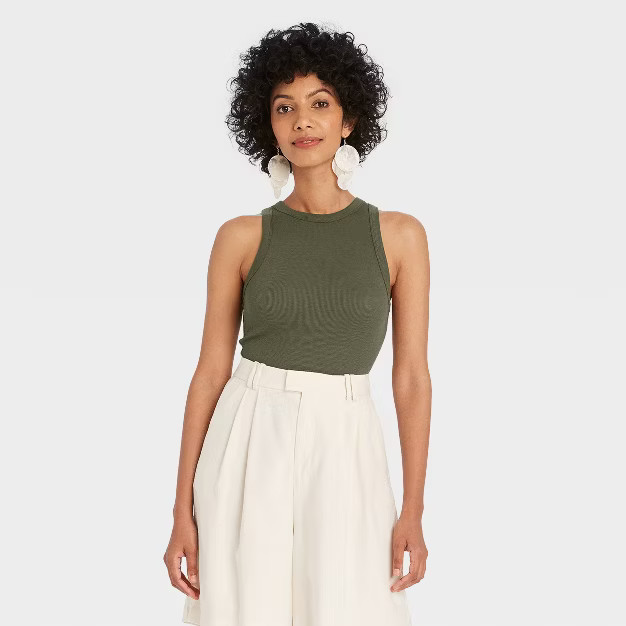 Women's Ribbed Tank Top - A New Day™ | Target