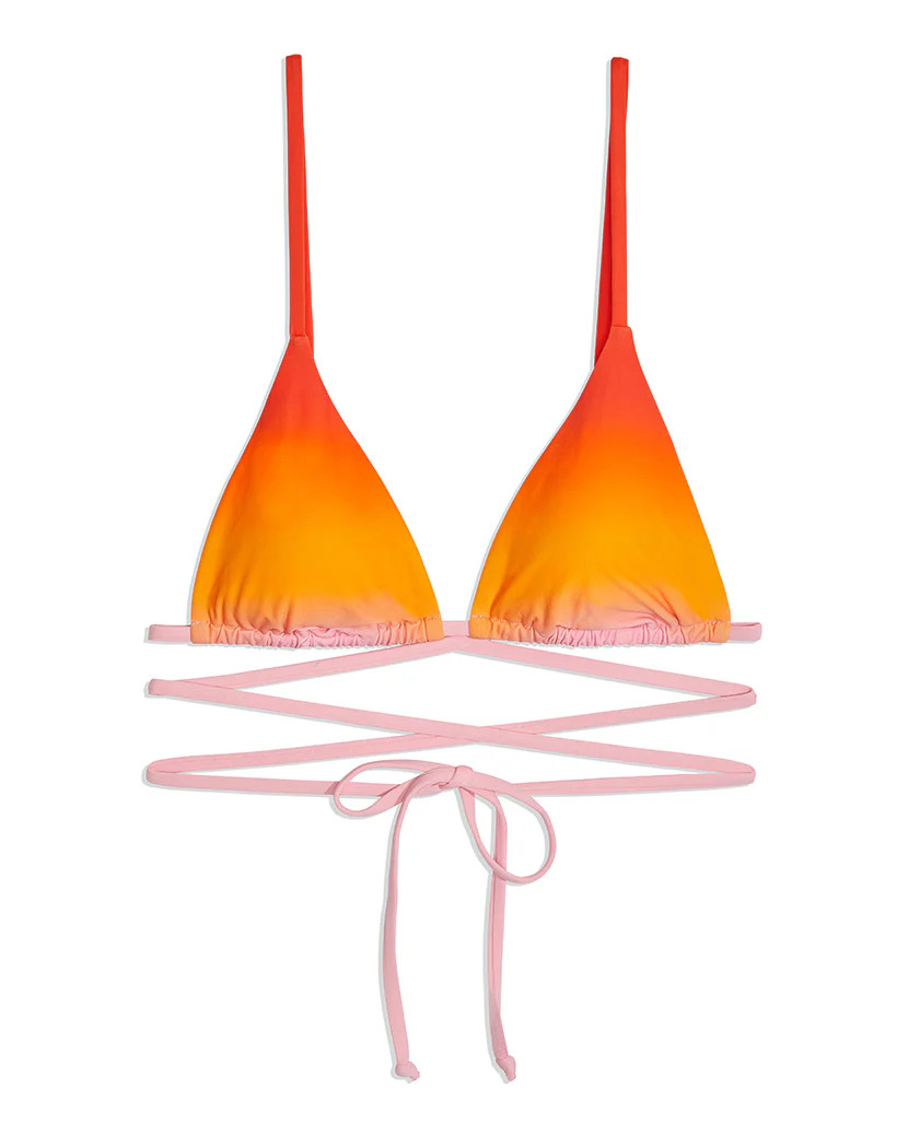 Cooper Wrap Gradient Bikini Top | We Wore What