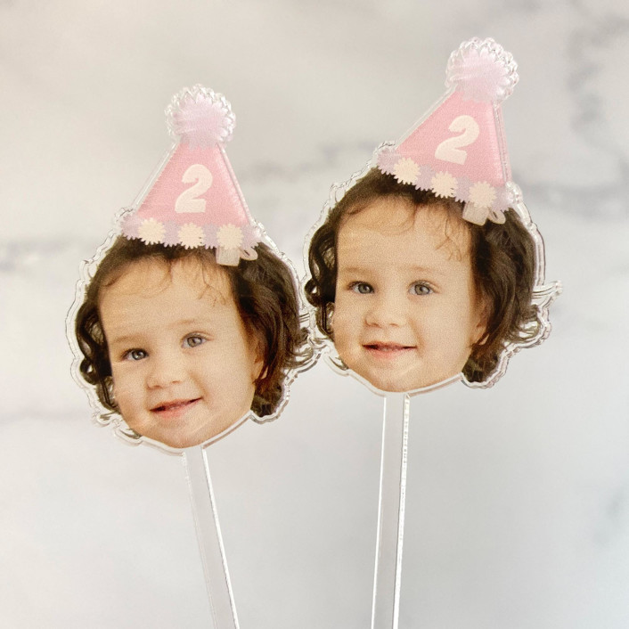 Photo Stir Sticks With Hat | Minted