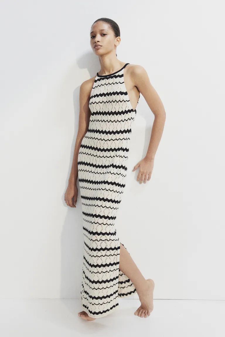 Long Pointelle-knit Dress | H&M (US + CA)