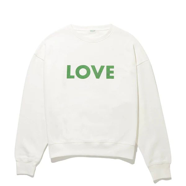 The Oversized LOVE Sweatshirt - Cream | KULE (US)