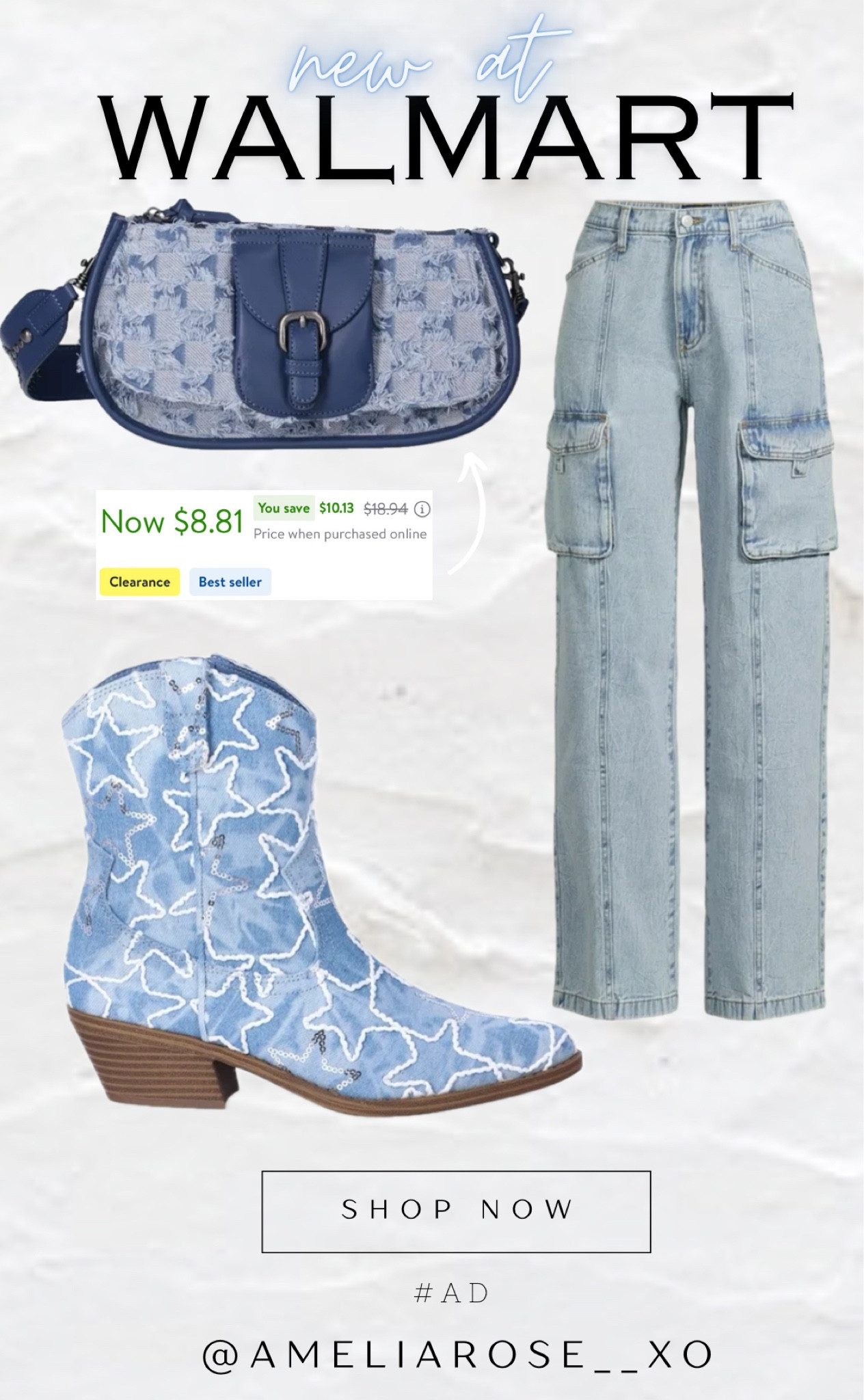 New (blues) at Walmart! Change out the strap in the purse to make it even more fun! 

#LTKsalealert #LTKSeasonal #LTKfindsunder50