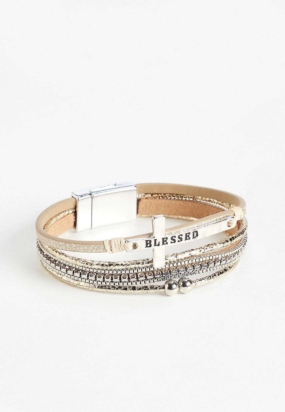 Blessed Cross Magnetic Bracelet | Maurices
