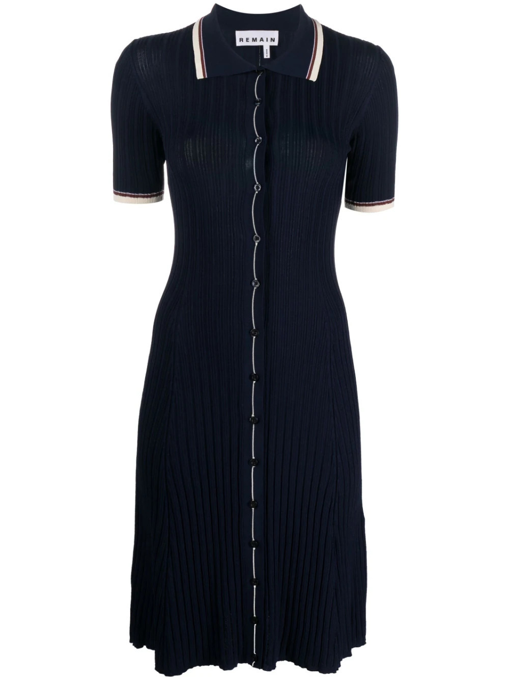 short-sleeve knitted midi-dress | Farfetch Global