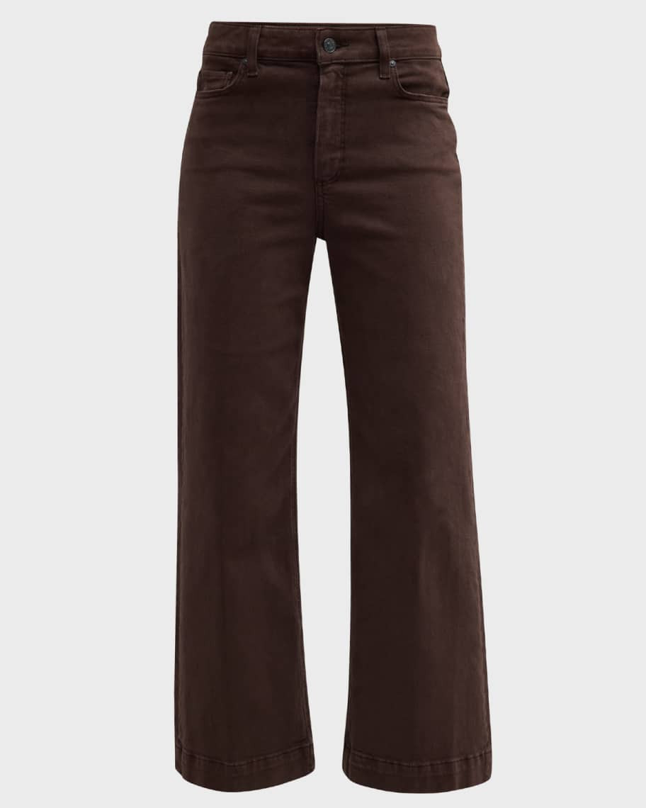 PAIGE Anessa Wide-Leg Crop Jeans | Neiman Marcus