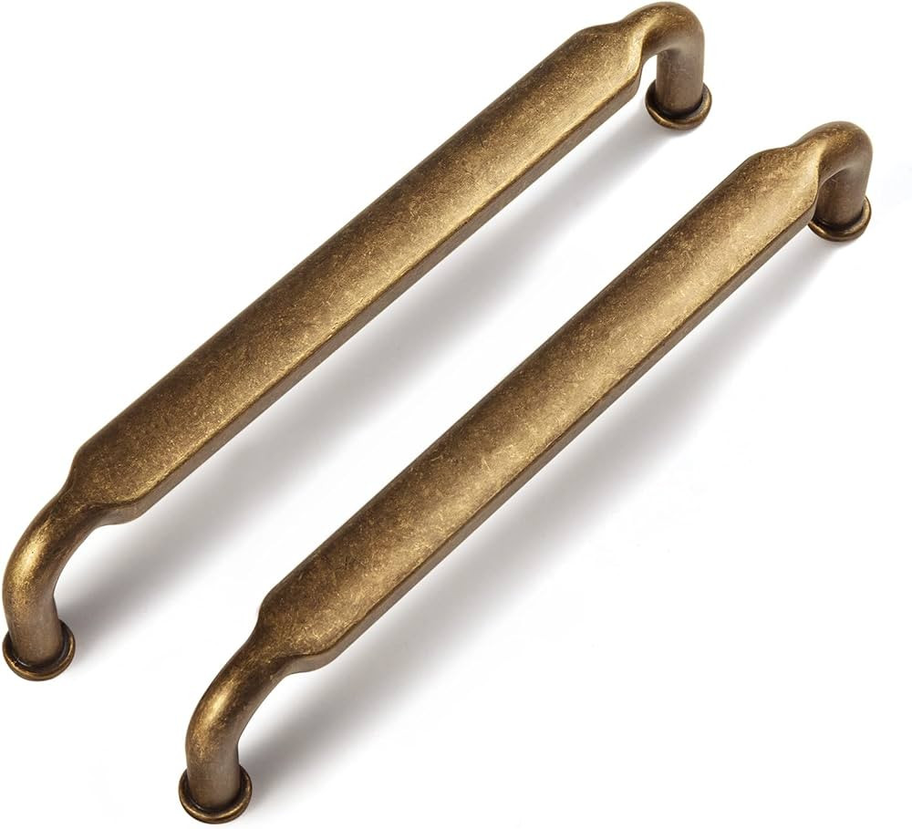 Goo-Ki 6 Pack 5 Inch （128mm） Hole Center Cabinet Pulls Antique Brass Zinc Alloy Kitchen Drawe... | Amazon (US)
