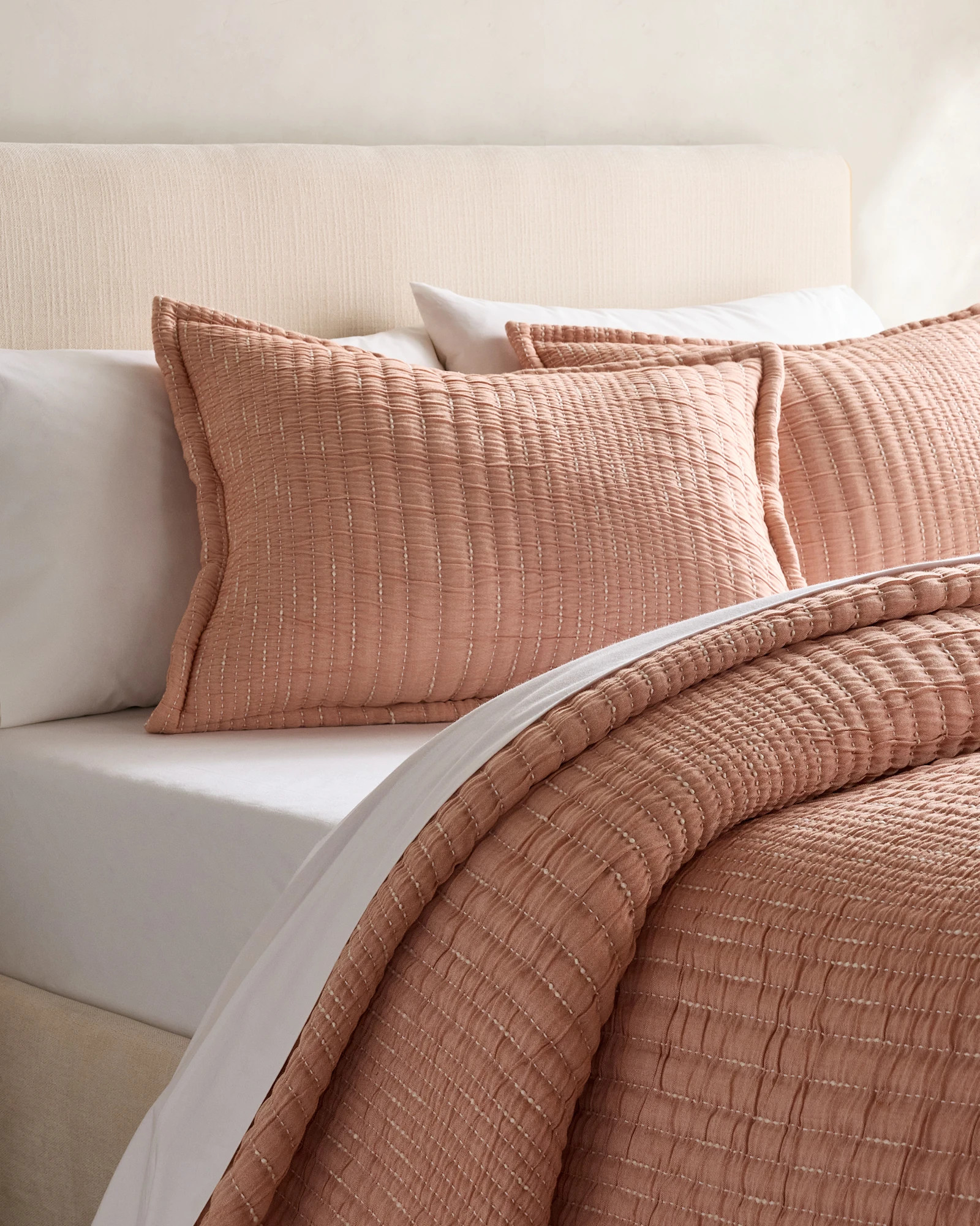 Organic Cotton Channel Stitch Coverlet | Quince