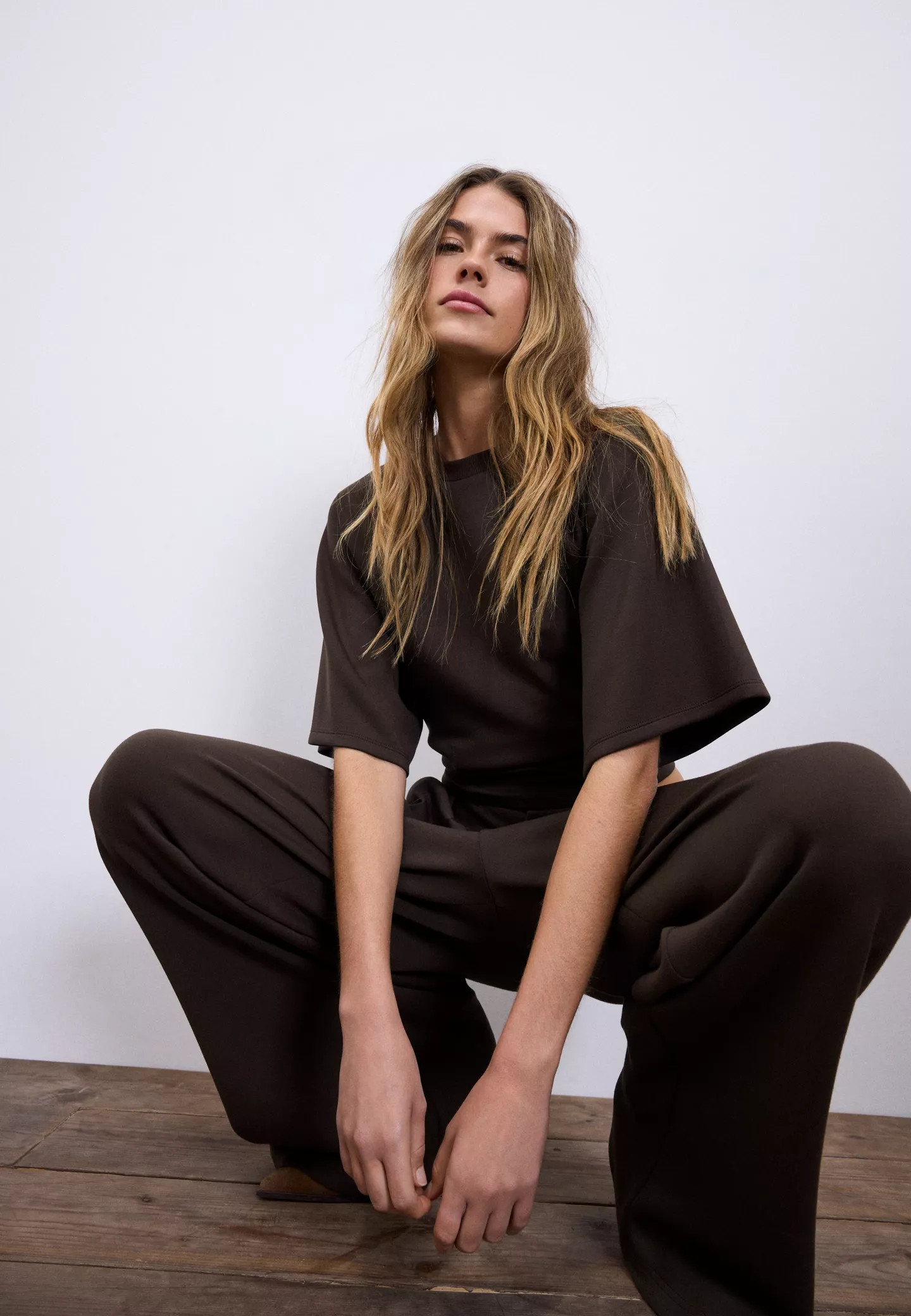 Soft-touch short sleeve T-shirt - Women's See all | Stradivarius United Kingdom | Stradivarius (UK)