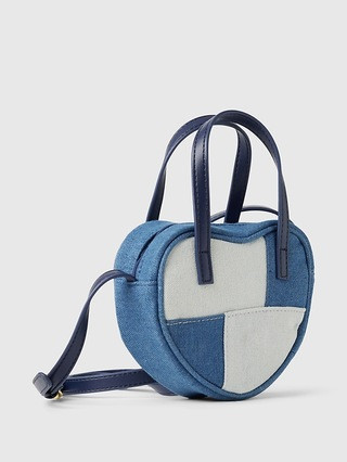 Kids Patchwork Denim Heart Bag | Gap (CA)