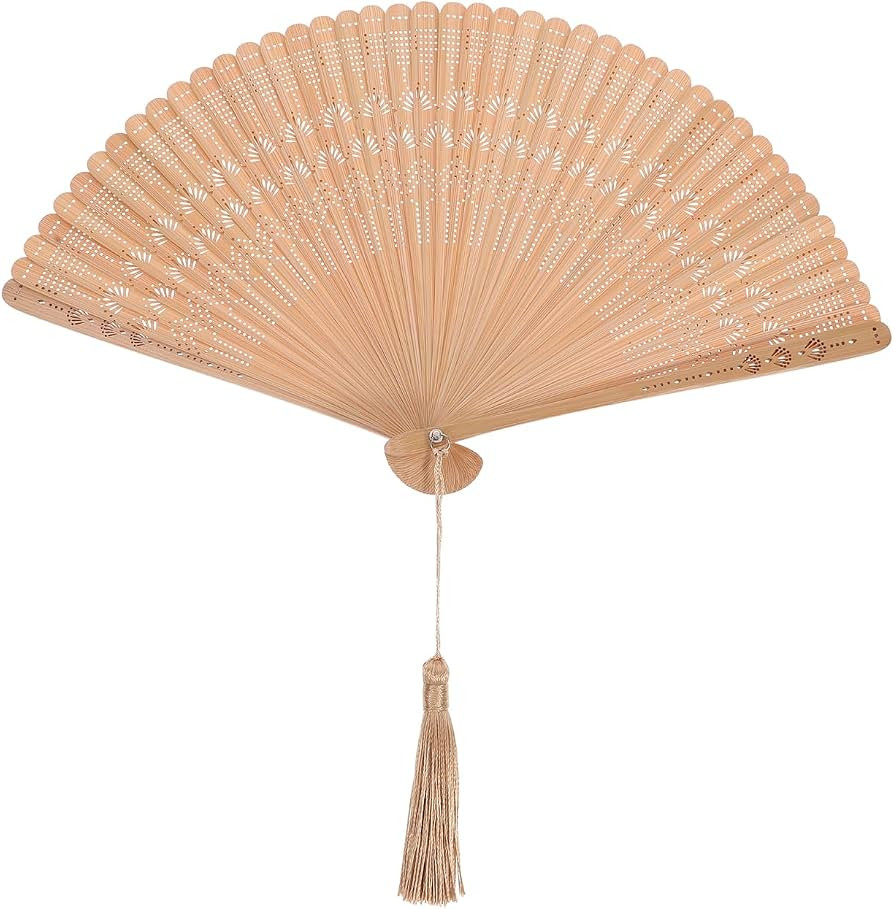 BESPORTBLE Folding Hand Fan: Bamboo Foldable Vintage Spanish Fan for Women - for Hot Flash, Decor... | Amazon (UK)