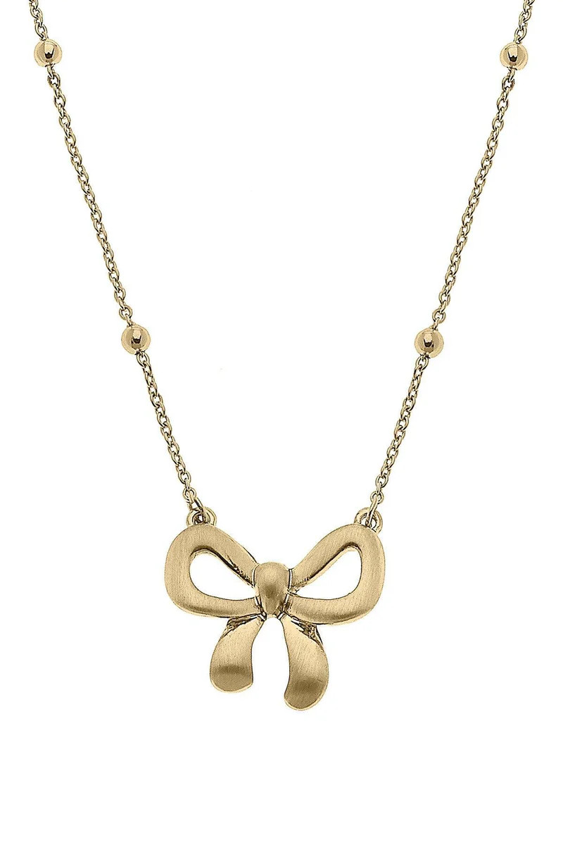 Rosalie Bow Pendant Necklace | CANVAS