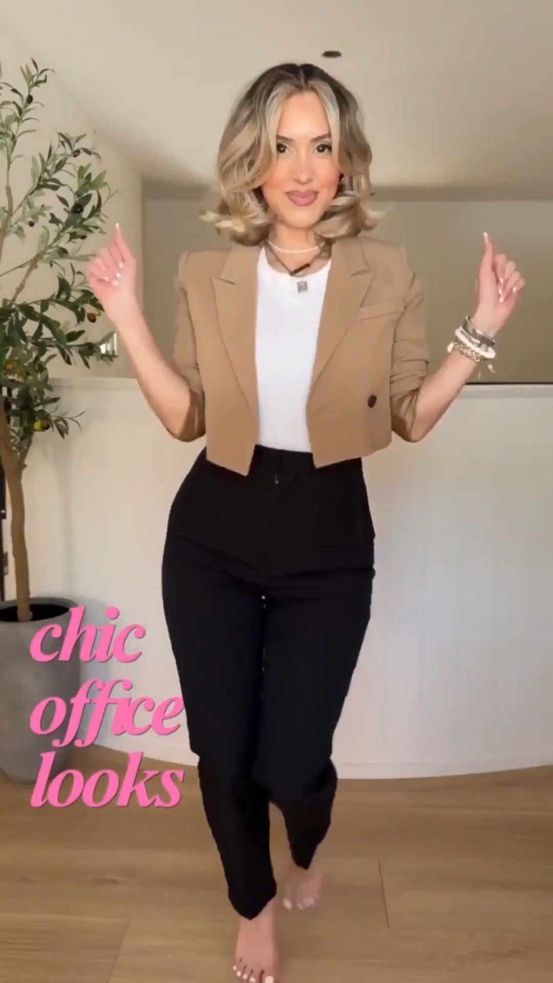 Chic office looks from Amazon 🖤👏🏼😮‍💨

Small in everything!!! 
Ankle Trousers have great stretch

#LTKgrwm #LTKootd #LTKWorkwear