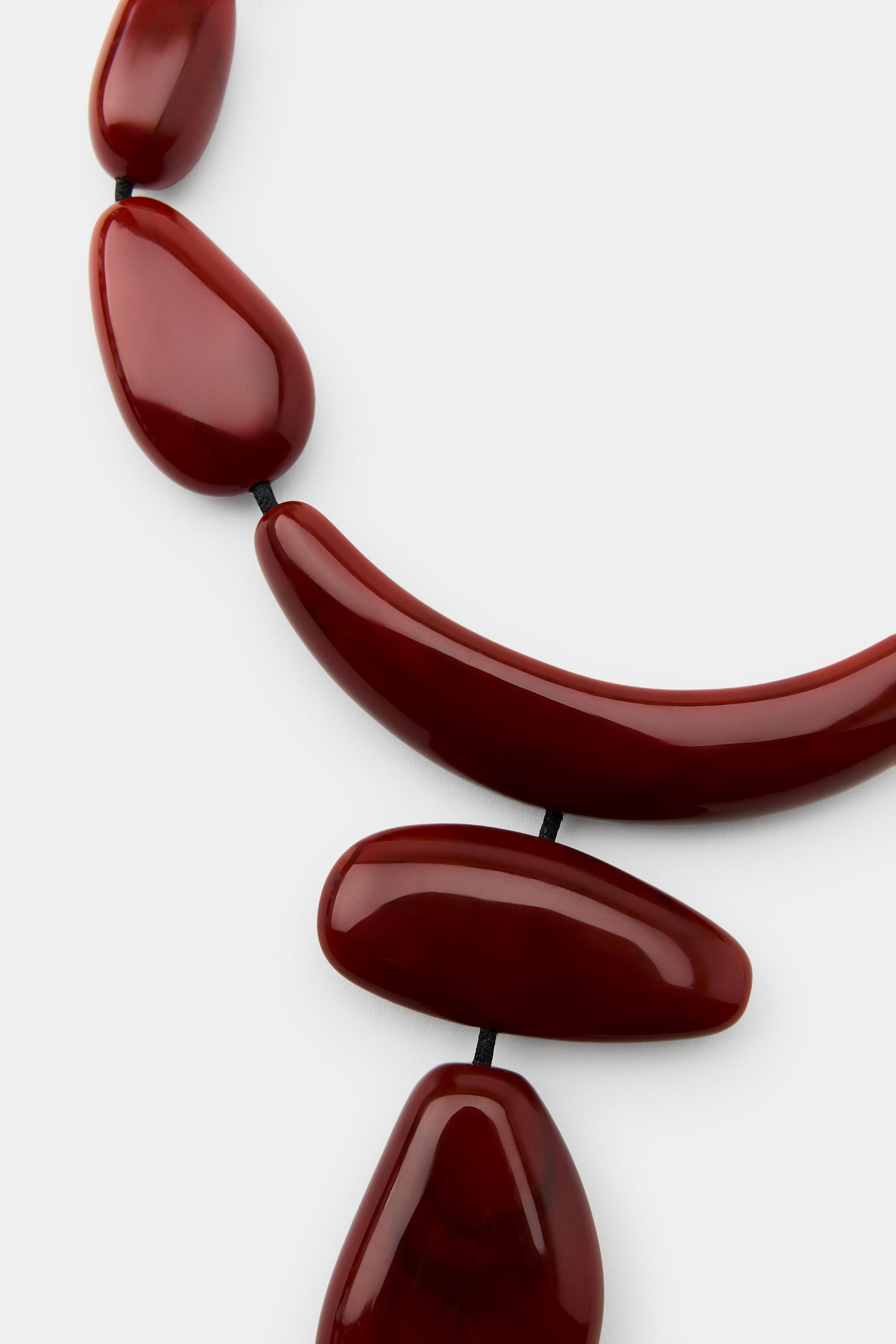 RESIN MIX BALL NECKLACE | Zara US