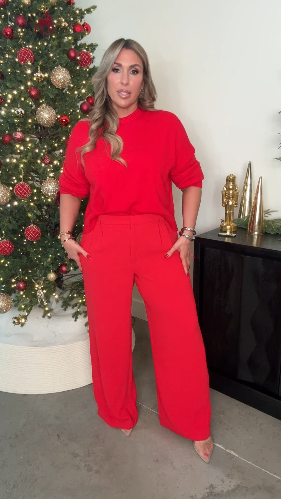 Midsize monochromatic look 
sweater (super luxe and soft) XL
wide leg pants 14L (stretchy waist) 
linked other sweater options 


Express fashion, winter wardrobe essentials, monochrome outfit, holiday outfit, christmas eve outfit, midsize style 

#LTKSaleAlert #LTKHoliday #LTKMidsize

#LTKMidsize #LTKootd #LTKSaleAlert