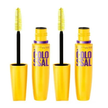 Maybelline Volum' Express The Colossal Washable Mascara, Volumizing, Classic Black, 2 Pack | Walmart (US)