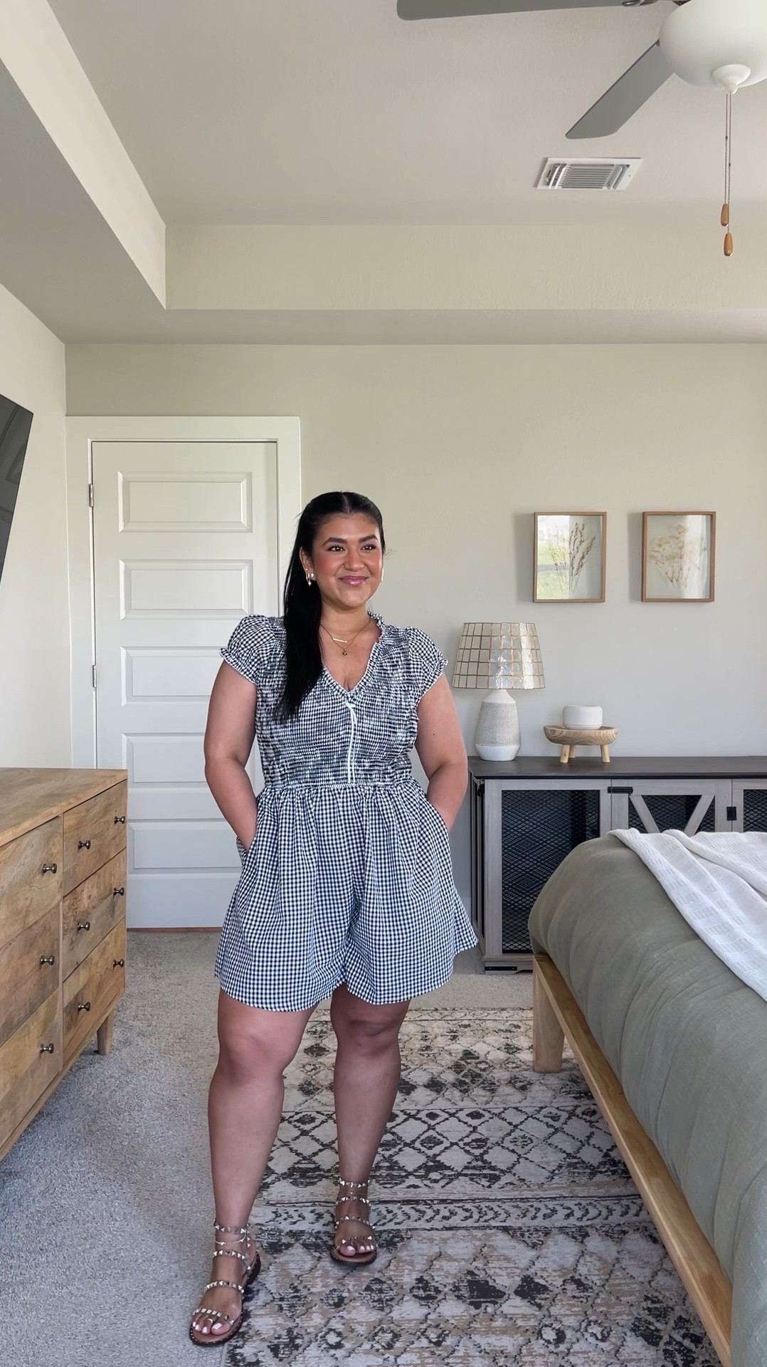 I’m 5’1”, size 10-12 (more often a 12), wearing a large in this Amazon romper. The top area is very stretchy and I love that the shorts are loose and flowy around my hips and thighs. 

#LTKFindsUnder50 #LTKPetite #LTKMidsize