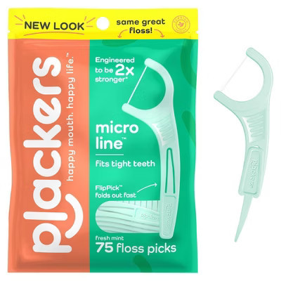 Plackers Dental Floss Picks - 75ct | Target